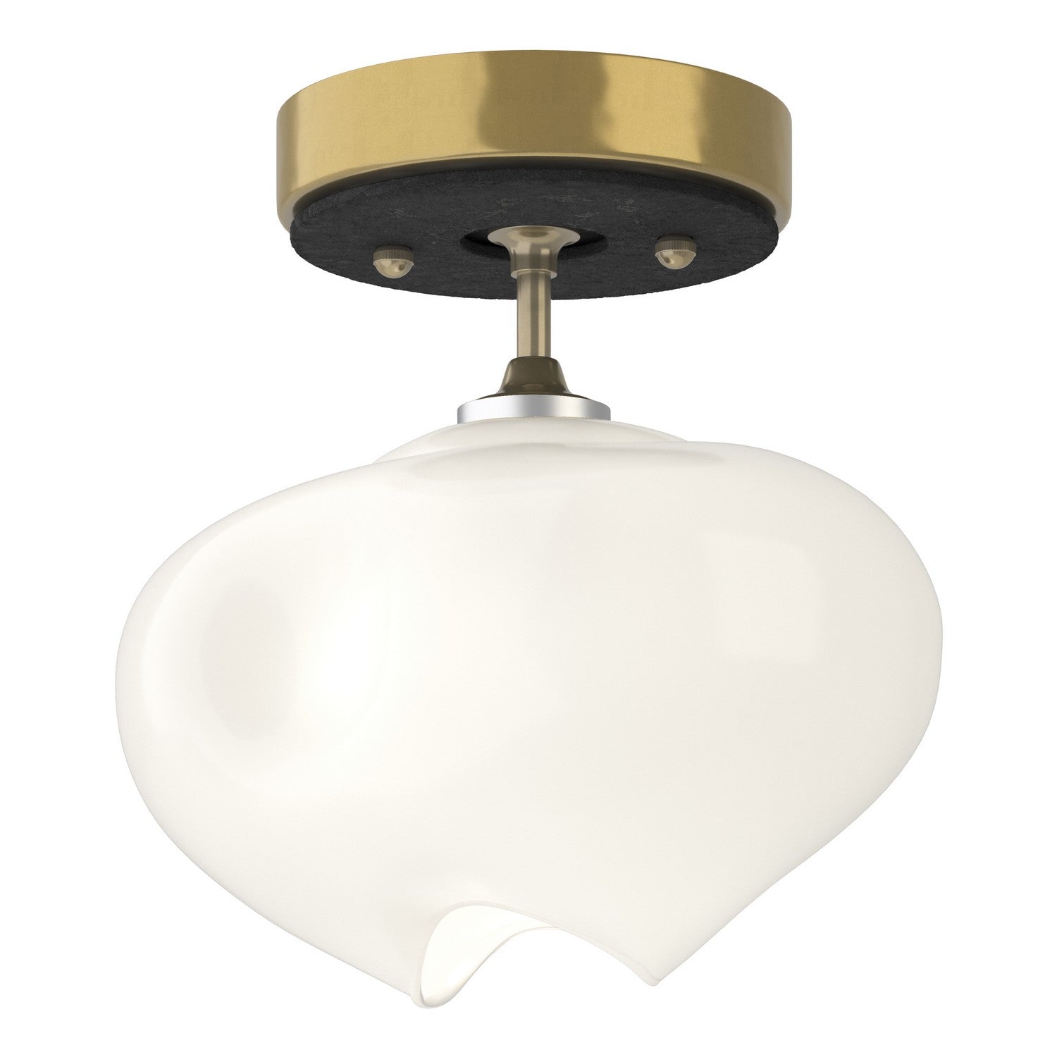Hubbardton Forge - 121372-SKT-86-10-FD0710 - One Light Semi-Flush Mount - Ume - Modern Brass