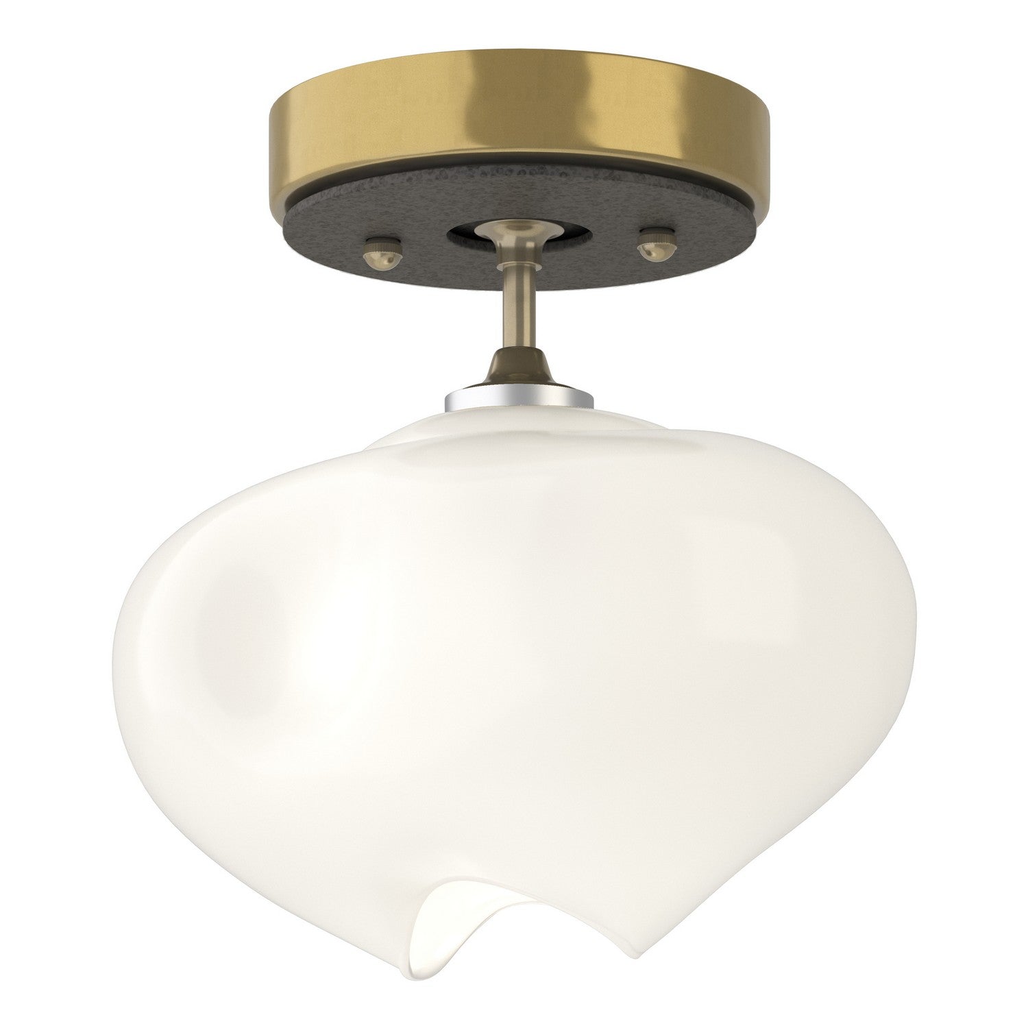 Hubbardton Forge - 121372-SKT-86-20-FD0710 - One Light Semi-Flush Mount - Ume - Modern Brass