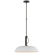 Visual Comfort Signature - AL 5040BZ/WHT-WG - LED Pendant - Cyrus - Bronze and White