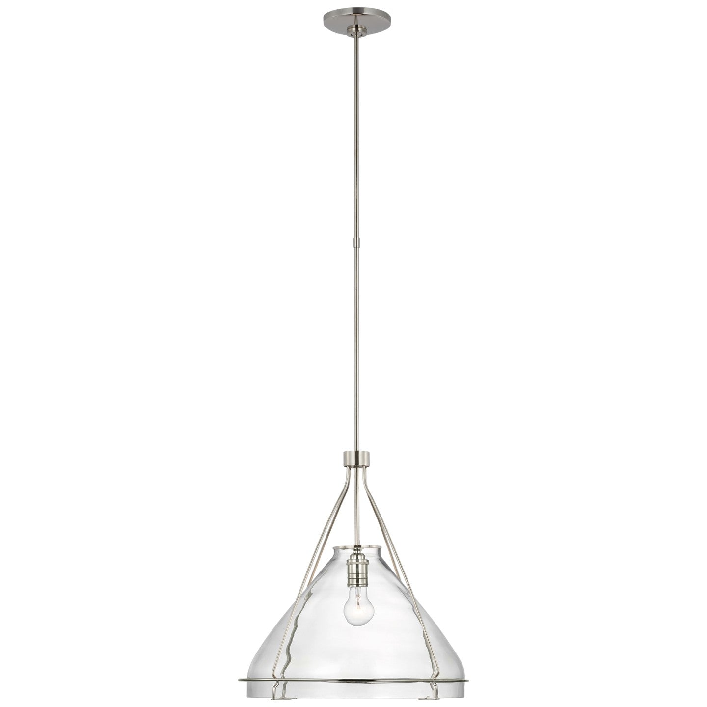 Visual Comfort Signature - AL 5060PN-CG - LED Pendant - Wren - Polished Nickel