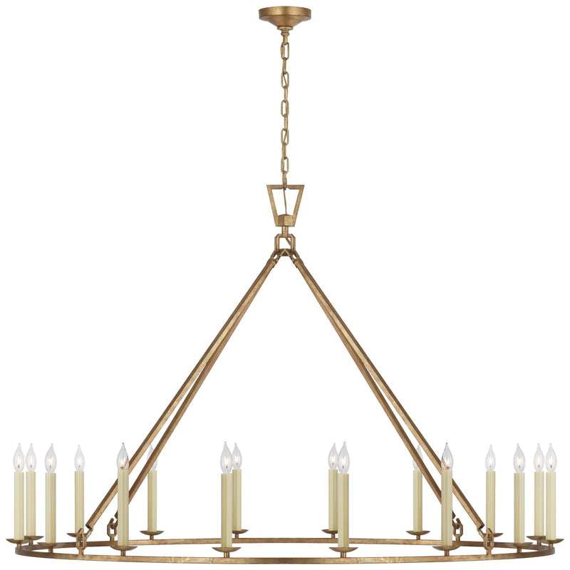 Visual Comfort Signature - CHC 5275GI - LED Chandelier - Darlana Ring - Gilded Iron