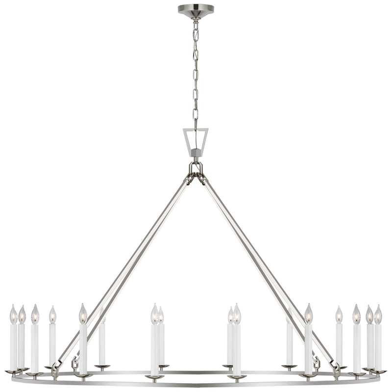 Visual Comfort Signature - CHC 5275PN - LED Chandelier - Darlana Ring - Polished Nickel