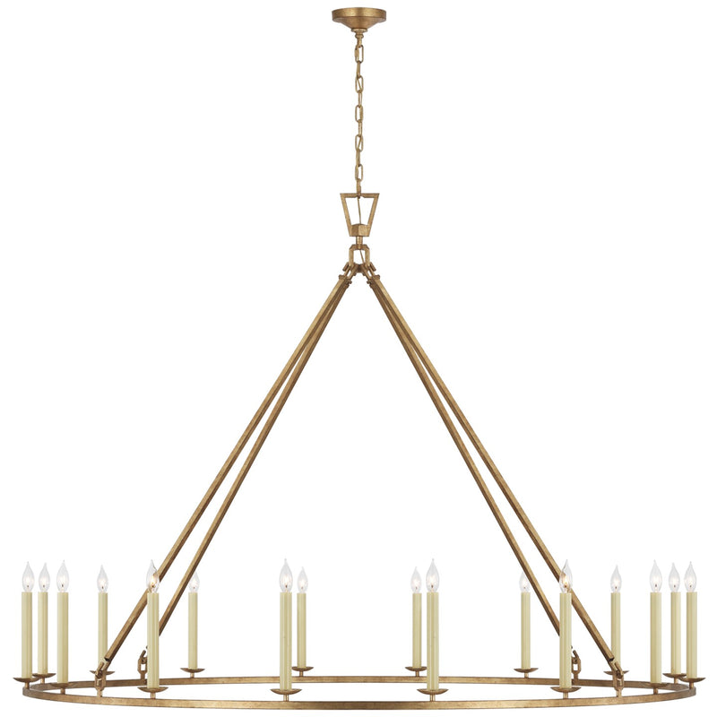 Visual Comfort Signature - CHC 5276GI - LED Chandelier - Darlana Ring - Gilded Iron