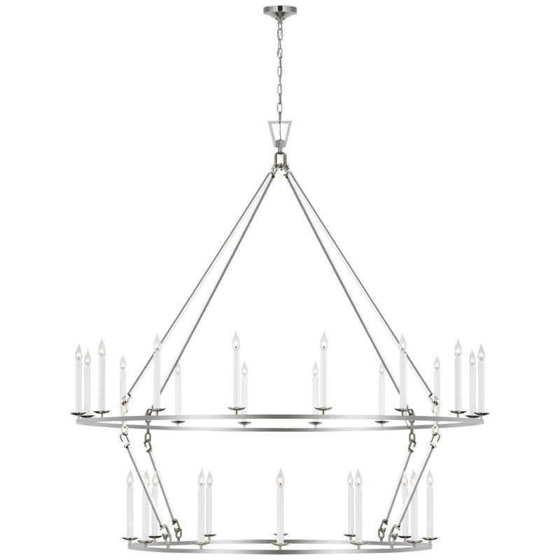 Visual Comfort Signature - CHC 5278PN - LED Chandelier - Darlana Ring - Polished Nickel