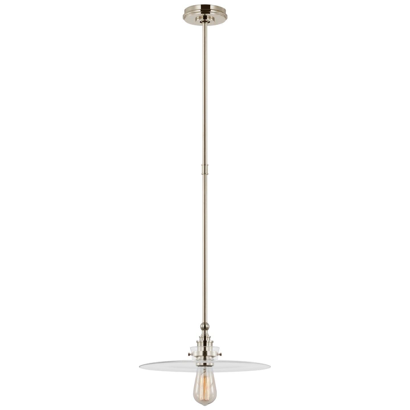 Visual Comfort Signature - CHC 5526PN-CG - LED Pendant - Parkington - Polished Nickel