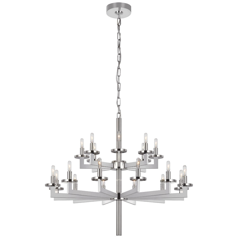 Visual Comfort Signature - KW 5201PN - 20 Light Chandelier - Liaison - Polished Nickel