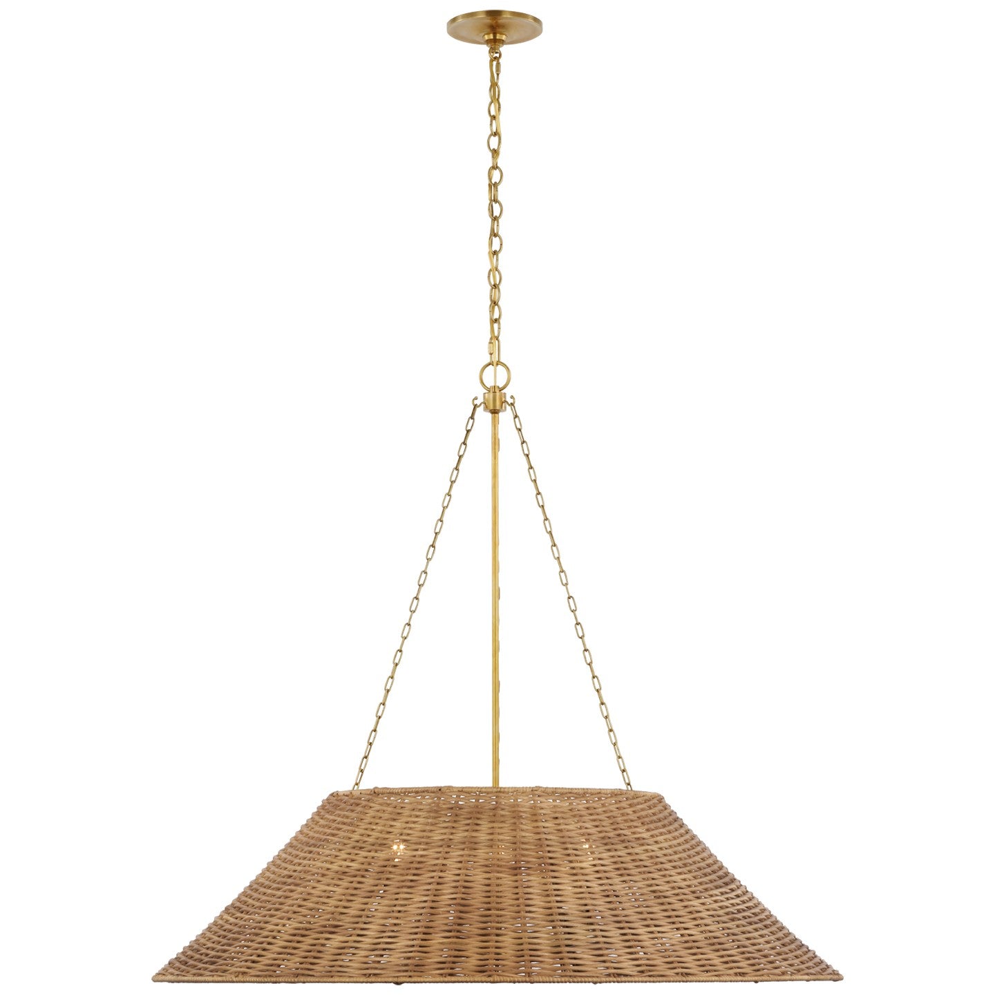 Visual Comfort Signature - MF 5036SB-NTW - LED Pendant - Corinne - Soft Brass