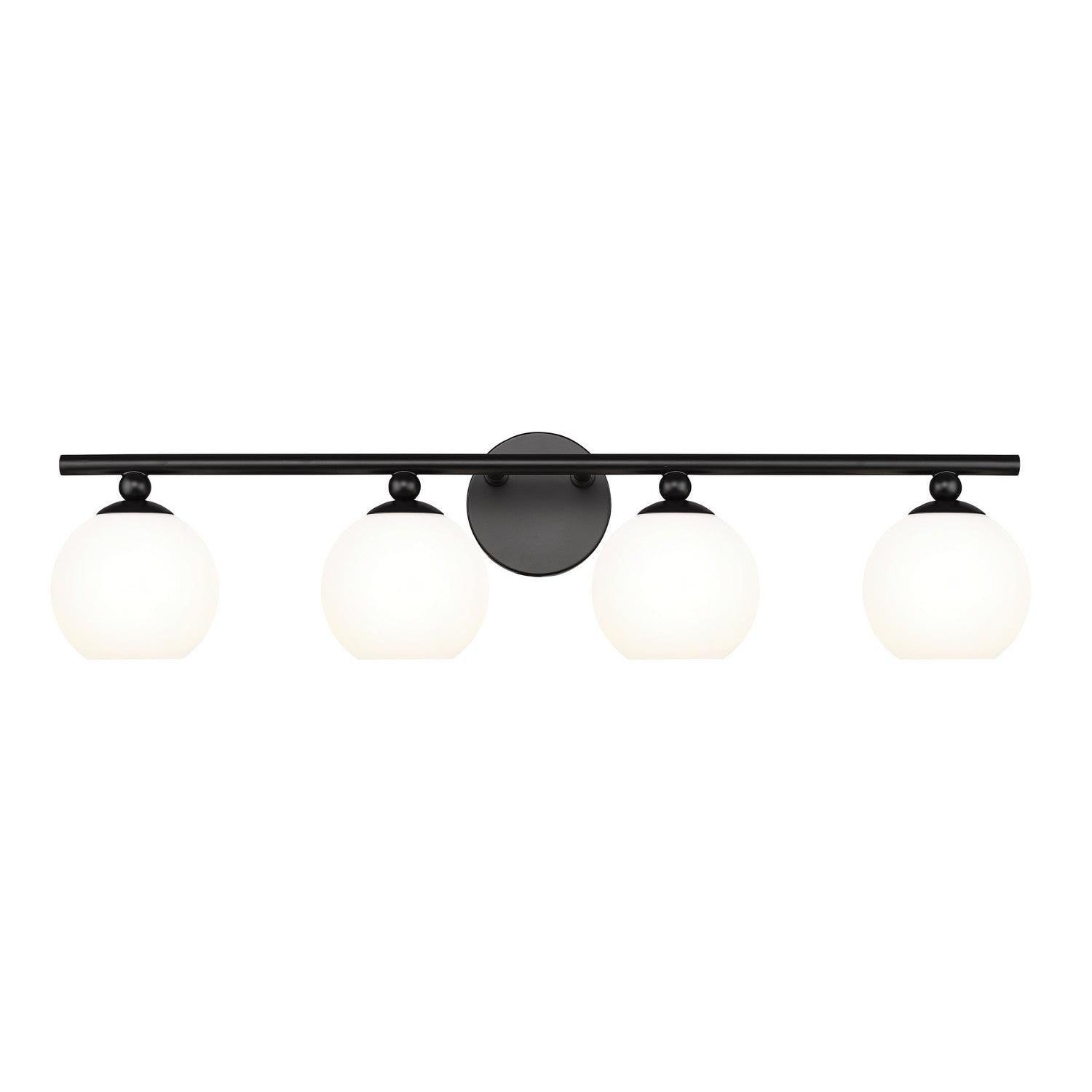 Z-Lite - 1100-4V-MB - Four Light Vanity - Neoma - Matte Black