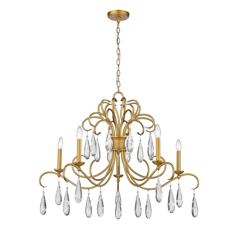Z-Lite - 3039-38GG - Five Light Chandelier - Amara - Gilded Gold