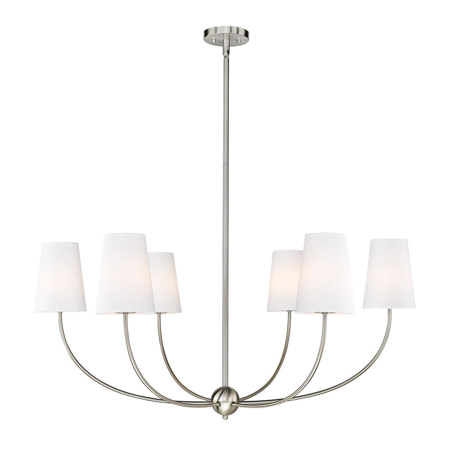 Z-Lite - 3040-42BN - Six Light Chandelier - Shannon - Brushed Nickel
