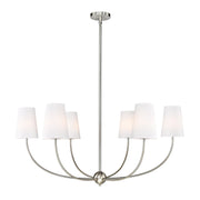 Z-Lite - 3040-42BN - Six Light Chandelier - Shannon - Brushed Nickel