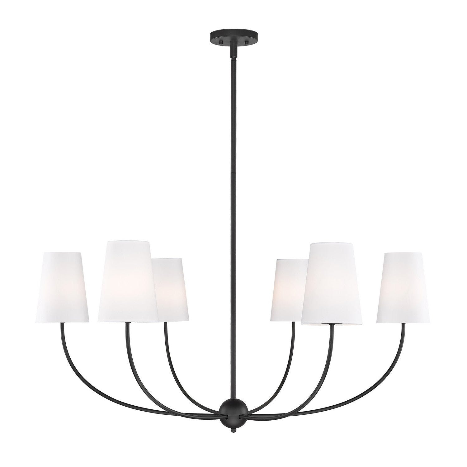 Z-Lite - 3040-42MB - Six Light Chandelier - Shannon - Matte Black