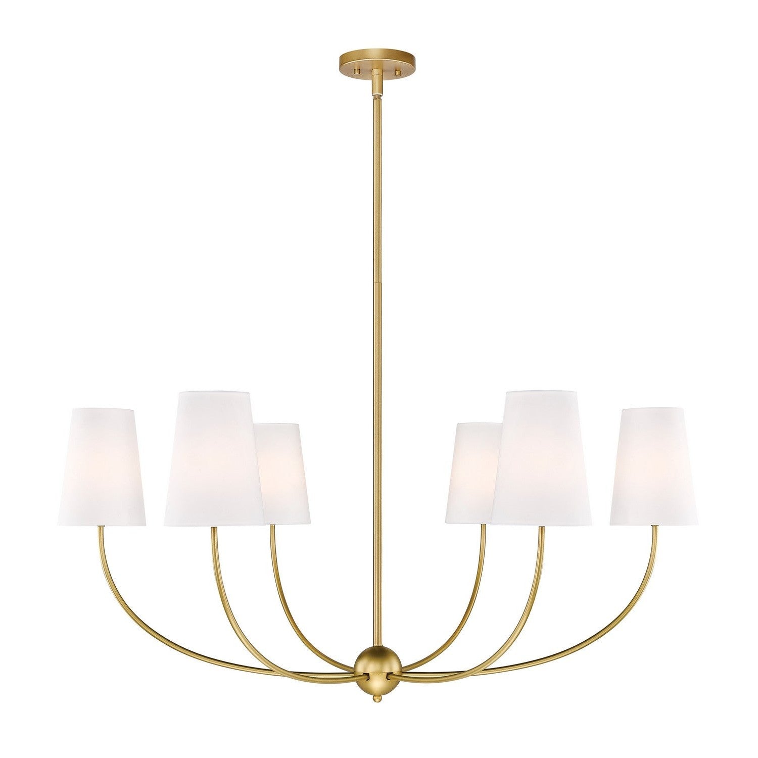 Z-Lite - 3040-42RB - Six Light Chandelier - Shannon - Rubbed Brass