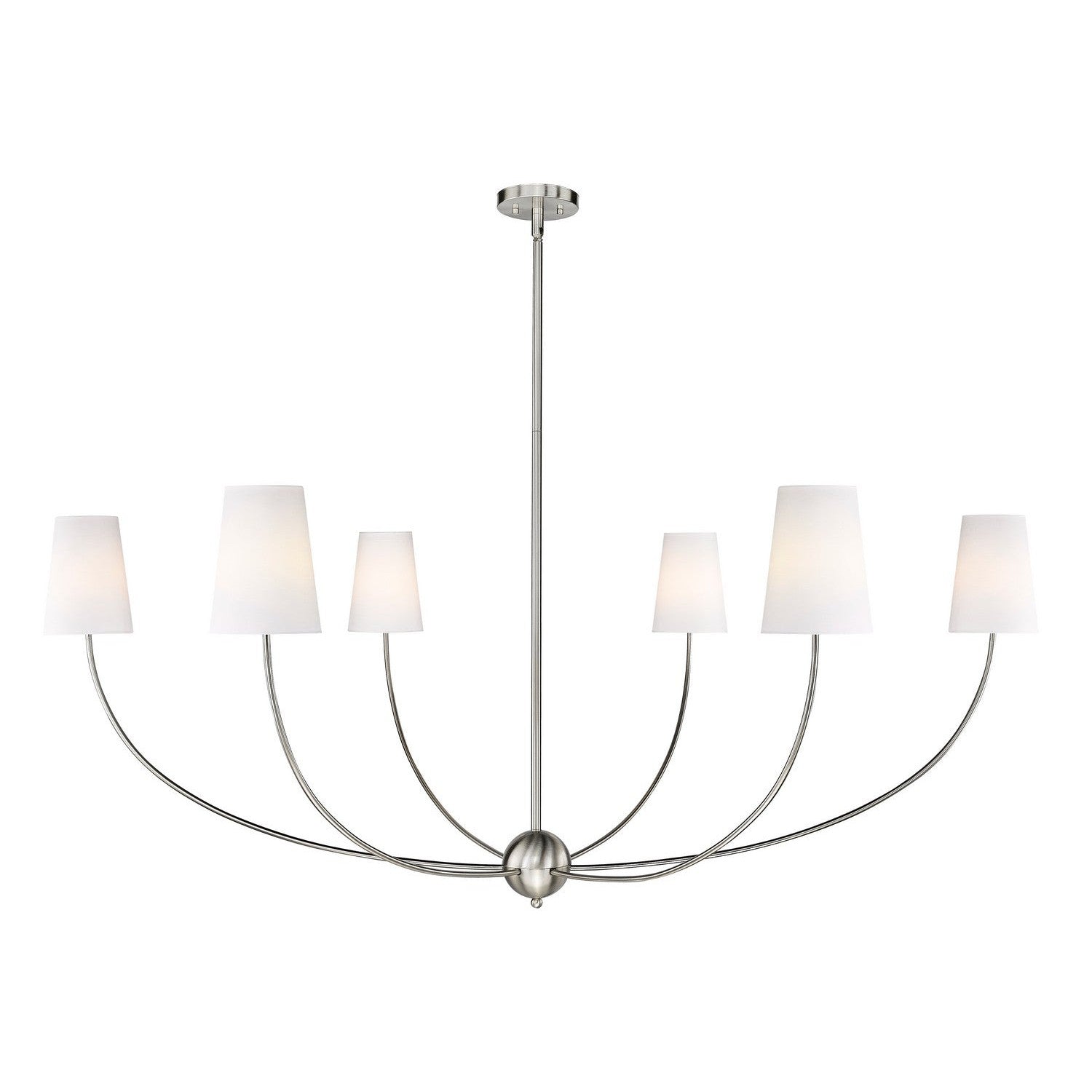 Z-Lite - 3040-62BN - Six Light Chandelier - Shannon - Brushed Nickel
