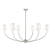 Z-Lite - 3040-62BN - Six Light Chandelier - Shannon - Brushed Nickel