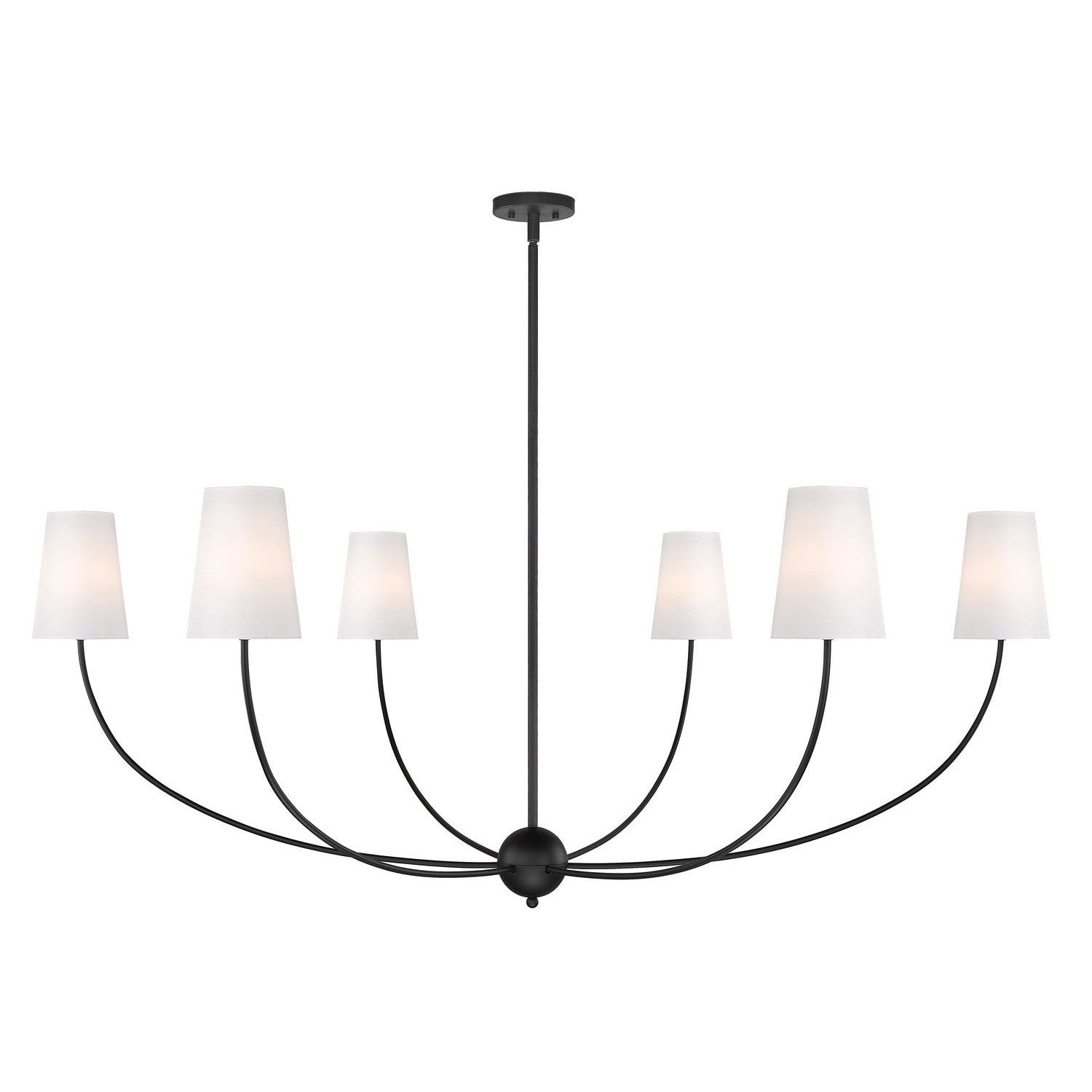 Z-Lite - 3040-62MB - Six Light Chandelier - Shannon - Matte Black
