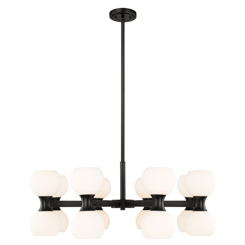 Z-Lite - 494-16MB - 16 Light Chandelier - Artemis - Matte Black