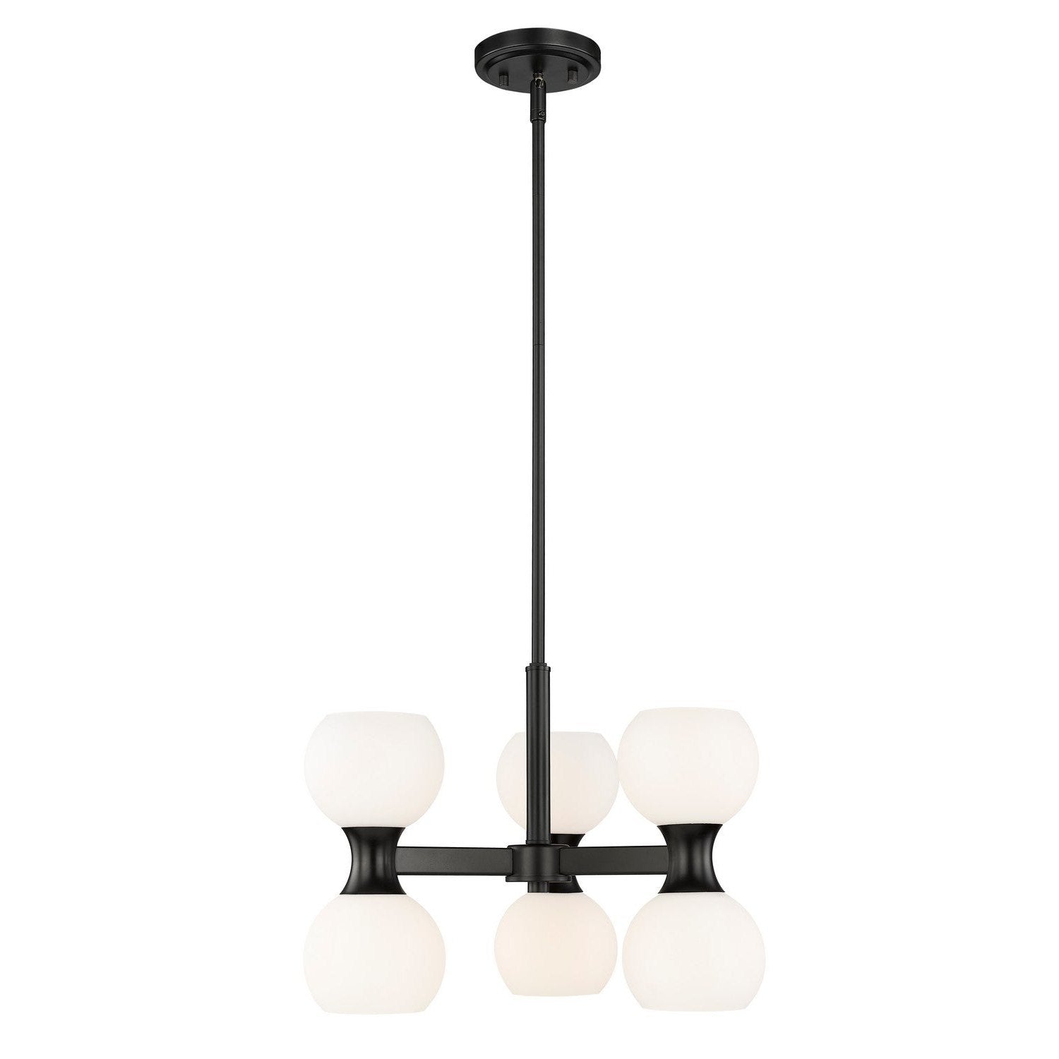 Z-Lite - 494-6MB - Six Light Chandelier - Artemis - Matte Black