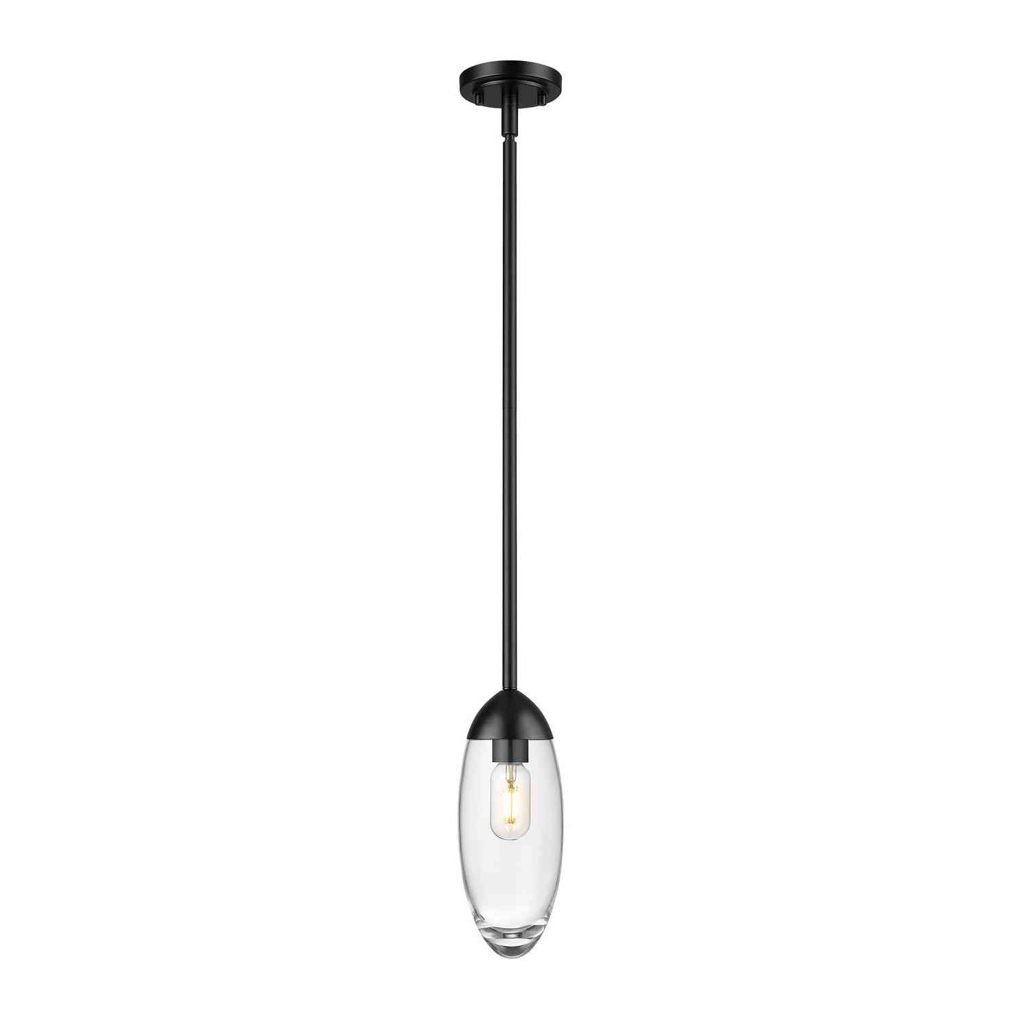 Z-Lite - 651P-ROD-MB - One Light Pendant - Arden - Matte Black