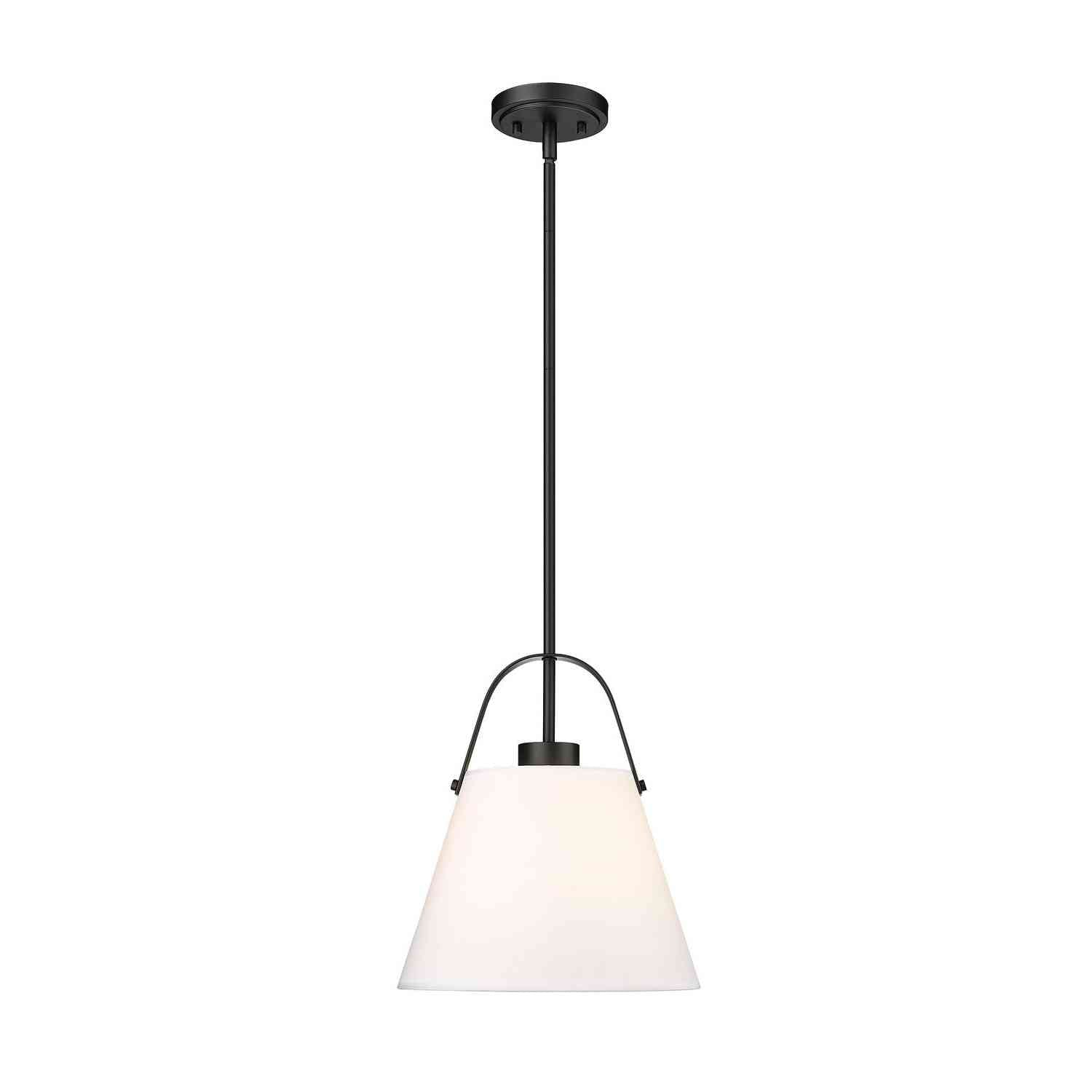 Z-Lite - 743P12-MB - One Light Pendant - Z-Studio - Matte Black