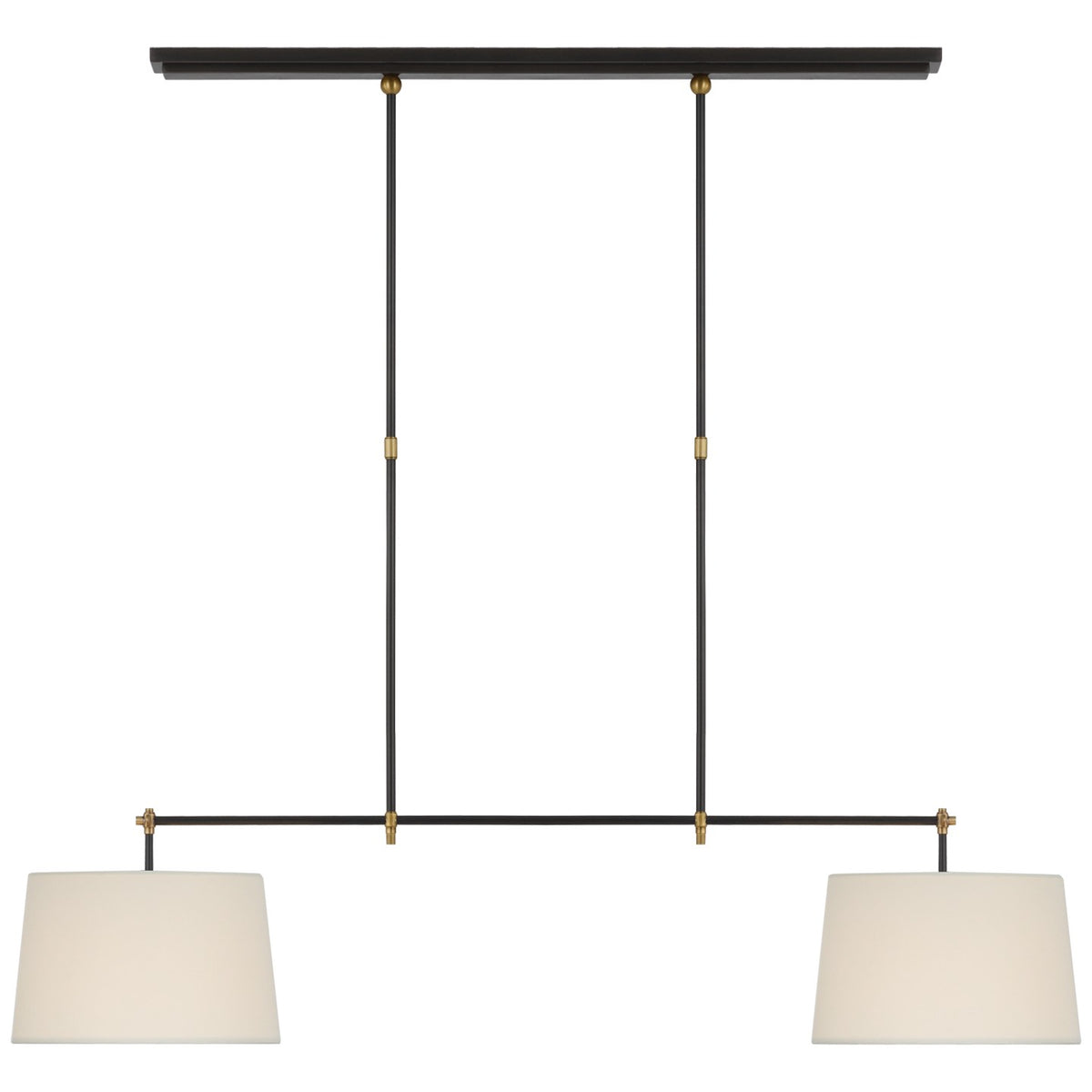 Visual Comfort Signature - TOB 5047BZ/HAB-L - LED Billiard - Bryant - Bronze and Hand-Rubbed Antique Brass