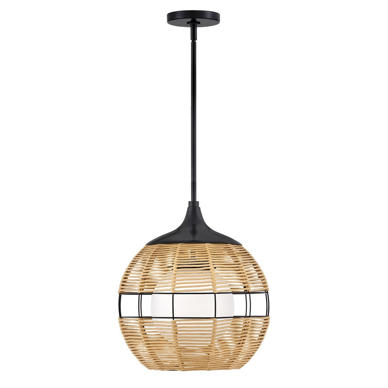 Hinkley - 19677BK-NAT - LED Pendant - Maddox - Black