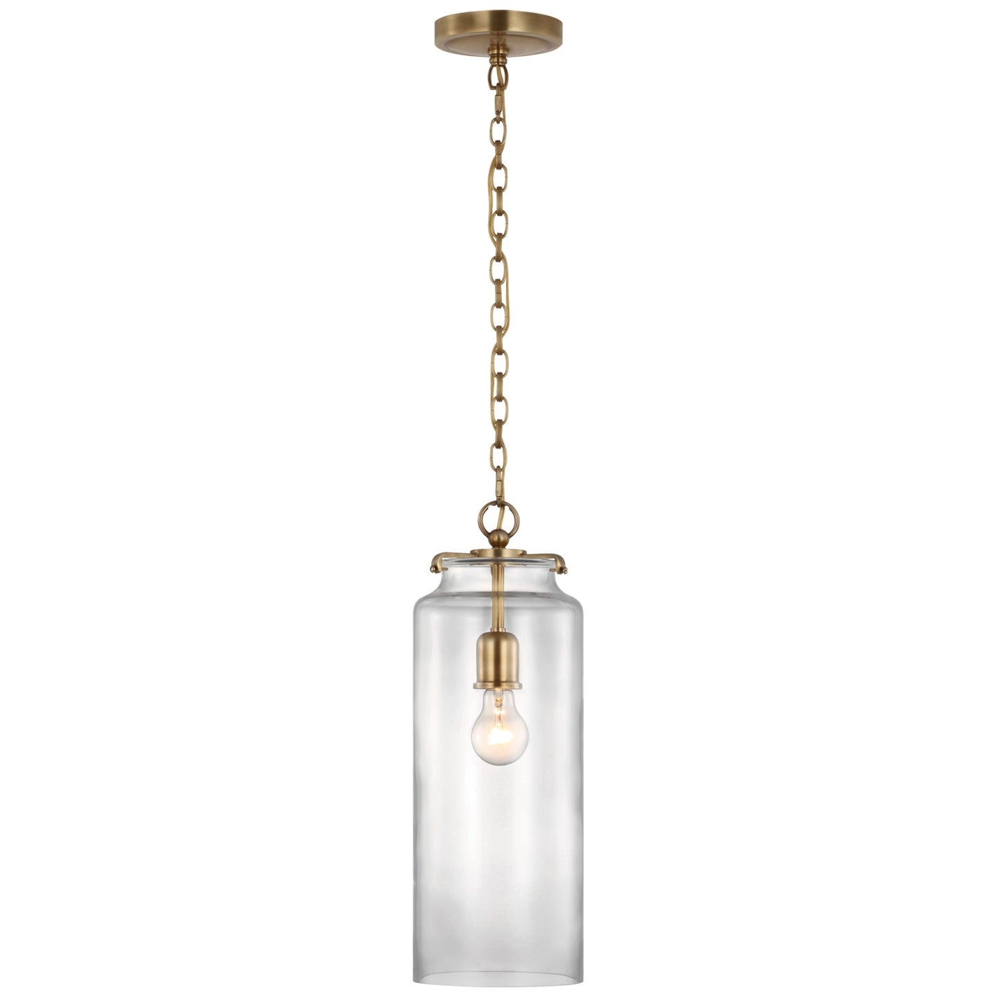 Visual Comfort Signature - TOB 5227HAB/G2-CG - LED Pendant - Katie Cylider - Hand-Rubbed Antique Brass