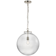 Visual Comfort Signature - TOB 5227PN/G4-CG - LED Pendant - Katie Globe - Polished Nickel