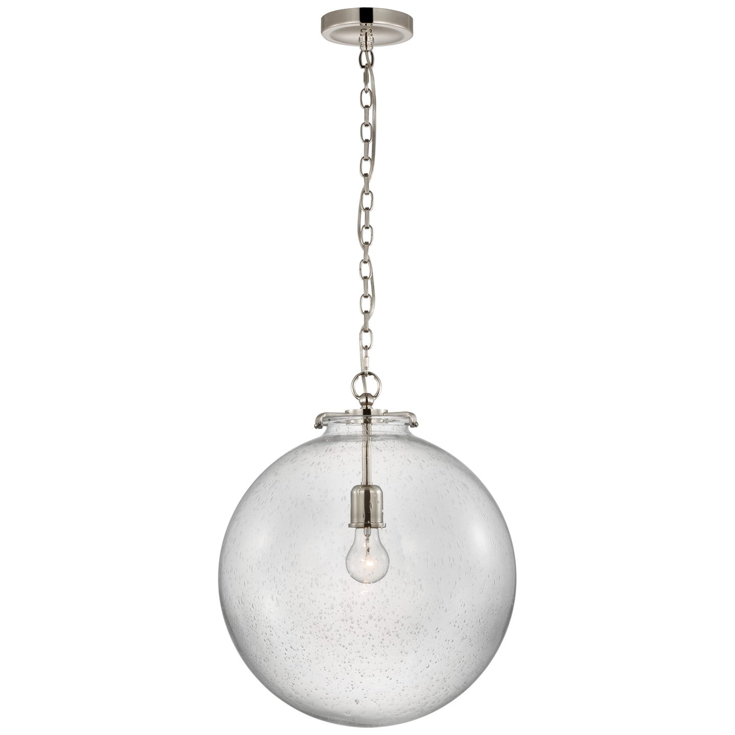 Visual Comfort Signature - TOB 5227PN/G4-SG - LED Pendant - Katie Globe - Polished Nickel