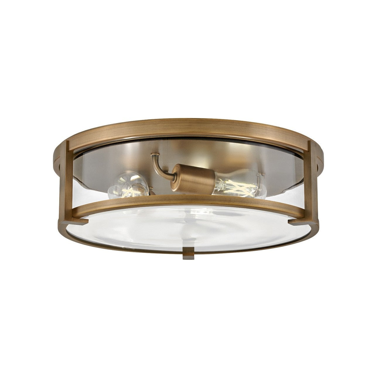 Hinkley - 3243BR-CL - LED Flush Mount - Lowell - Brushed Bronze