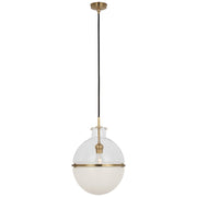 Visual Comfort Signature - TOB 5486HAB-CG/WG - LED Pendant - Maxey - Hand-Rubbed Antique Brass