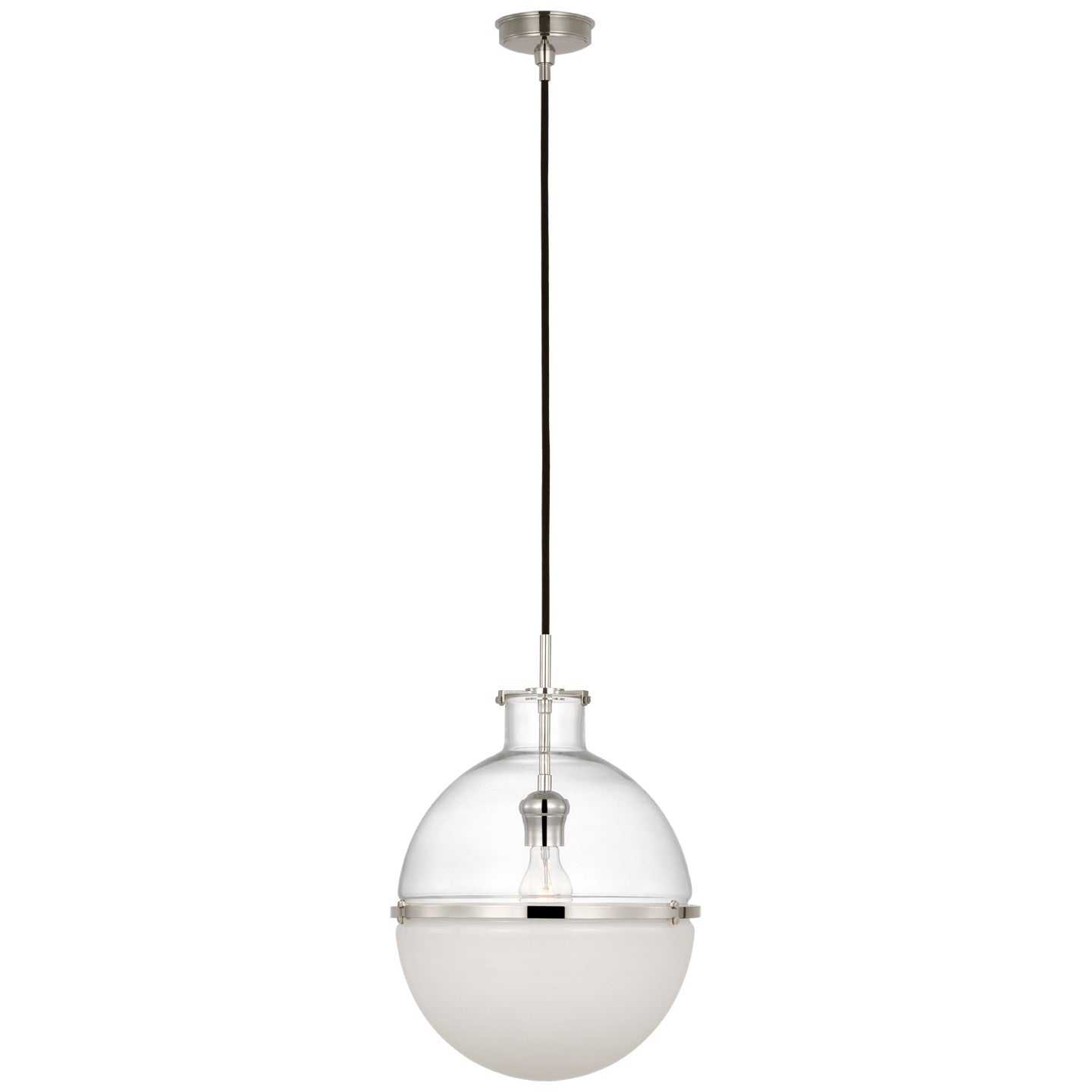 Visual Comfort Signature - TOB 5486PN-CG/WG - LED Pendant - Maxey - Polished Nickel
