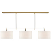 Visual Comfort Signature - TOB 5586HAB/CHC-L - LED Billiard - Bryant Wrapped - Hand-Rubbed Antique Brass and Chocolate Leather
