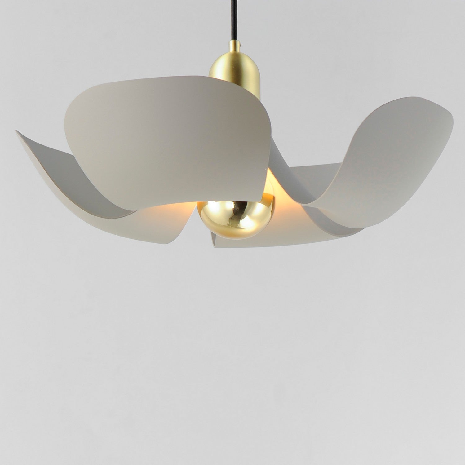 Maxim - 11394SGSBR - LED Pendant - Poppy - Silver Gold / Satin Brass