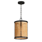 Maxim - 14471NABK - One Light Pendant - Cane - Black
