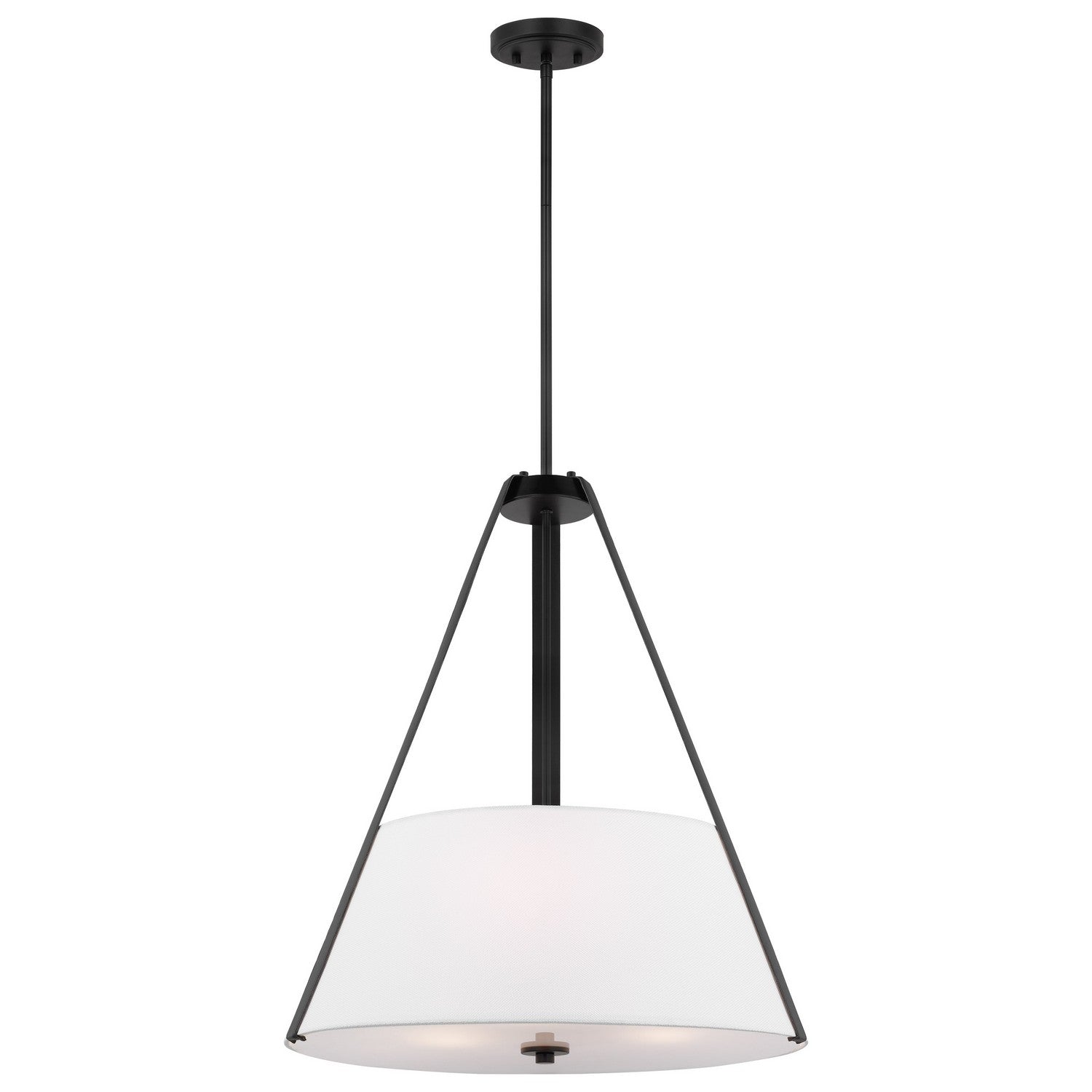 Nuvo Lighting - 60-7696 - Three Light Pendant - Brewster - Black