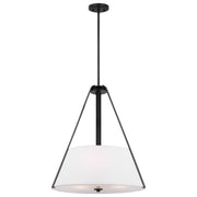 Nuvo Lighting - 60-7696 - Three Light Pendant - Brewster - Black