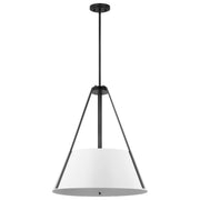Nuvo Lighting - 60-7697 - Three Light Pendant - Brewster - Black