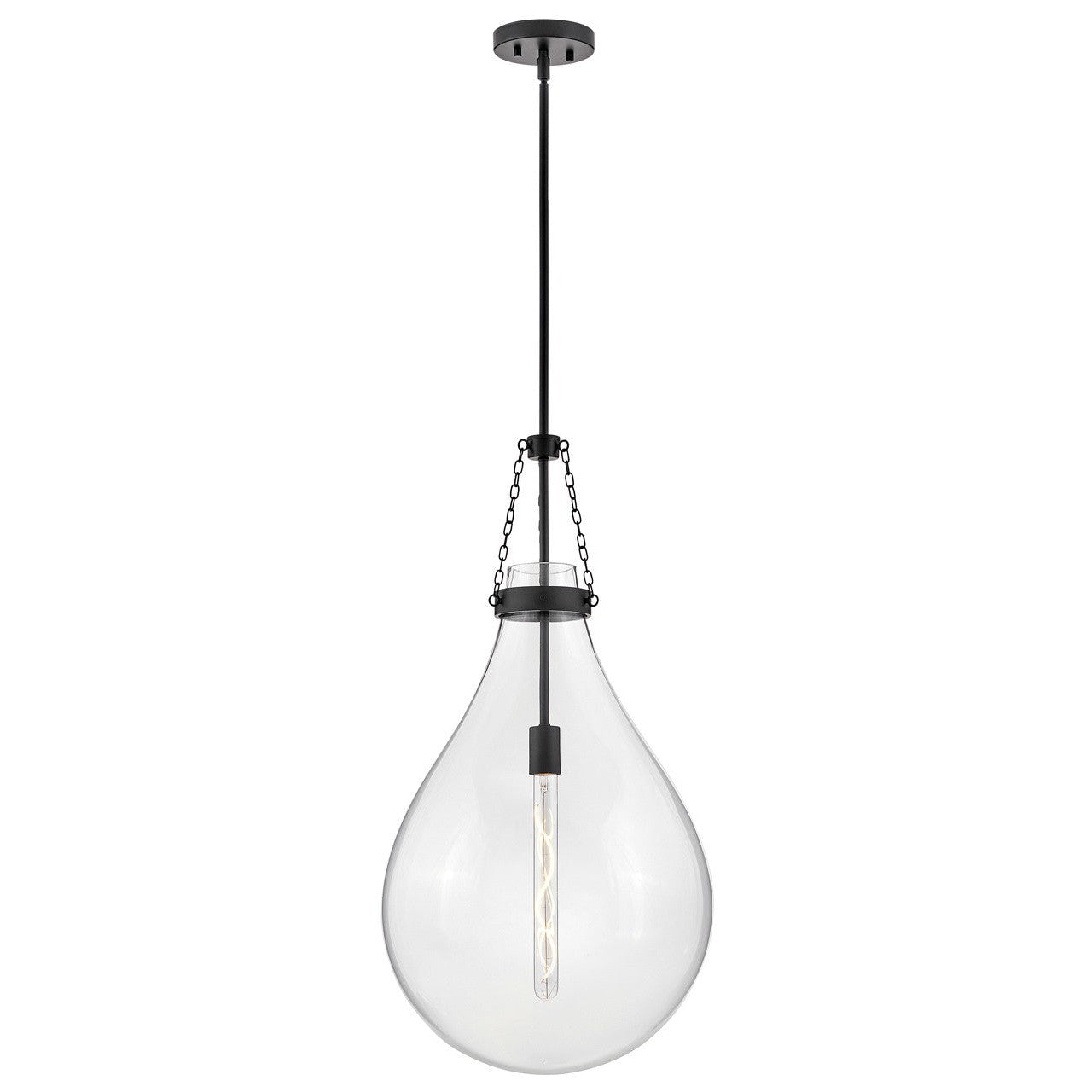 Hinkley - 46054BK - LED Pendant - Eloise - Black