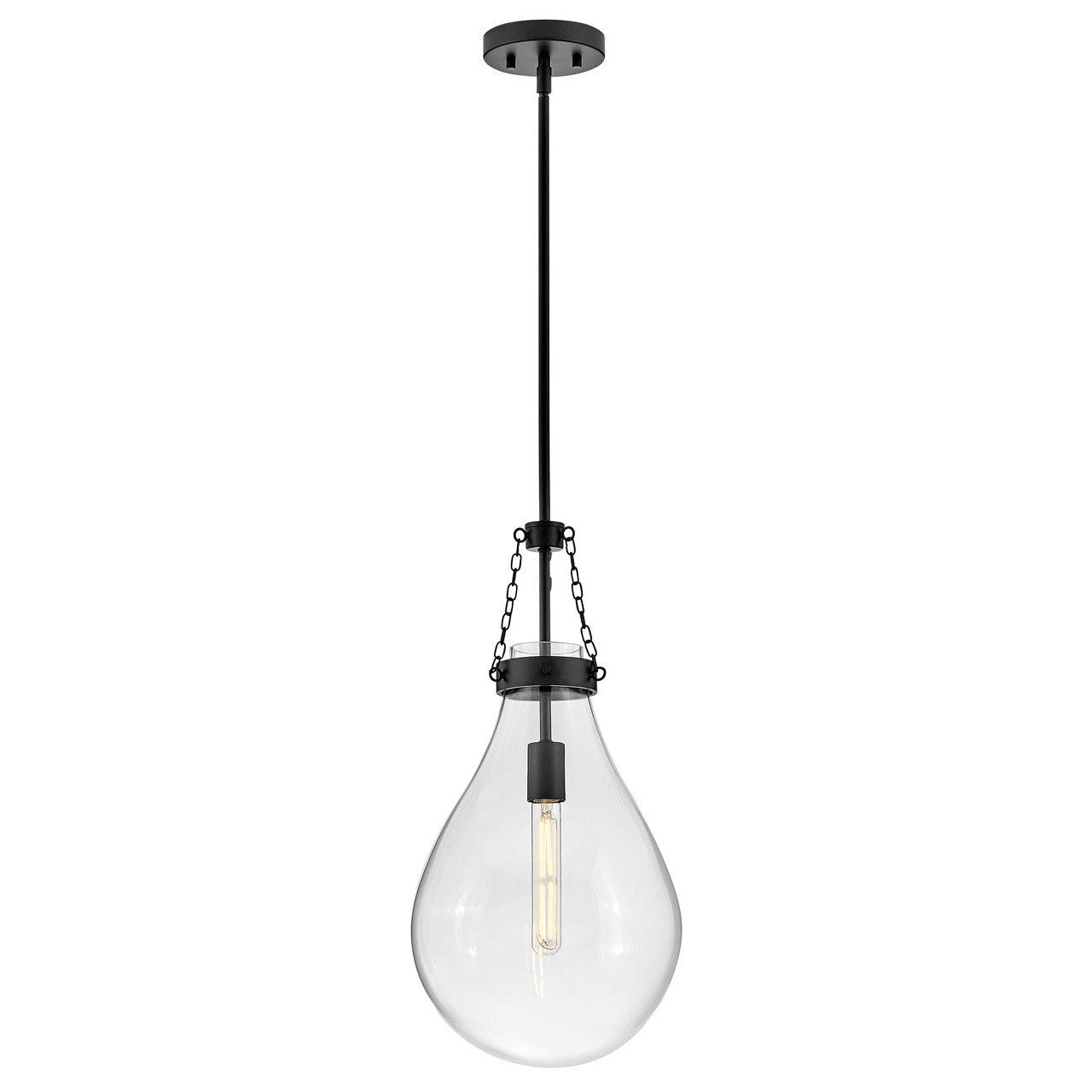 Hinkley - 46057BK - LED Pendant - Eloise - Black
