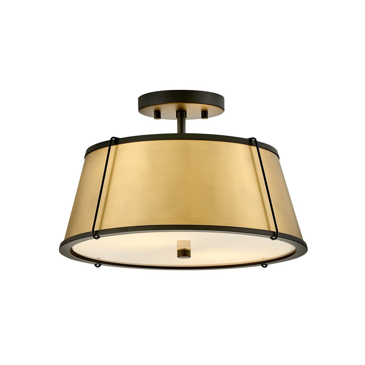 Hinkley - 4893BK-LDB - LED Semi-Flush Mount - Clarke - Black