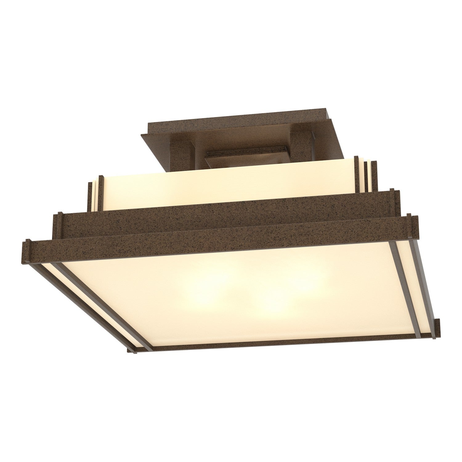 Hubbardton Forge - 123705-SKT-05-BB0416 - Four Light Semi-Flush Mount - Steppe - Coastal Bronze