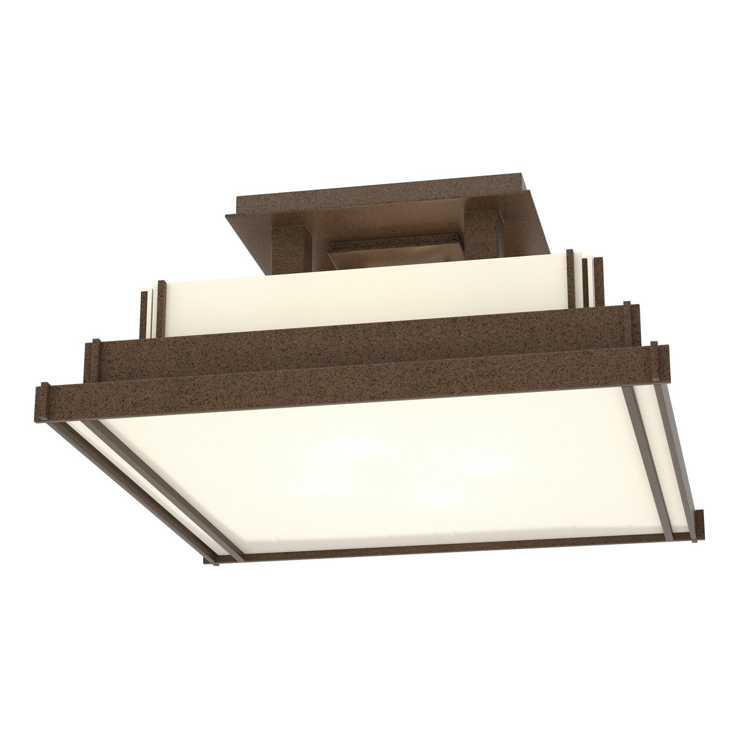 Hubbardton Forge - 123705-SKT-05-CC0416 - Four Light Semi-Flush Mount - Steppe - Coastal Bronze