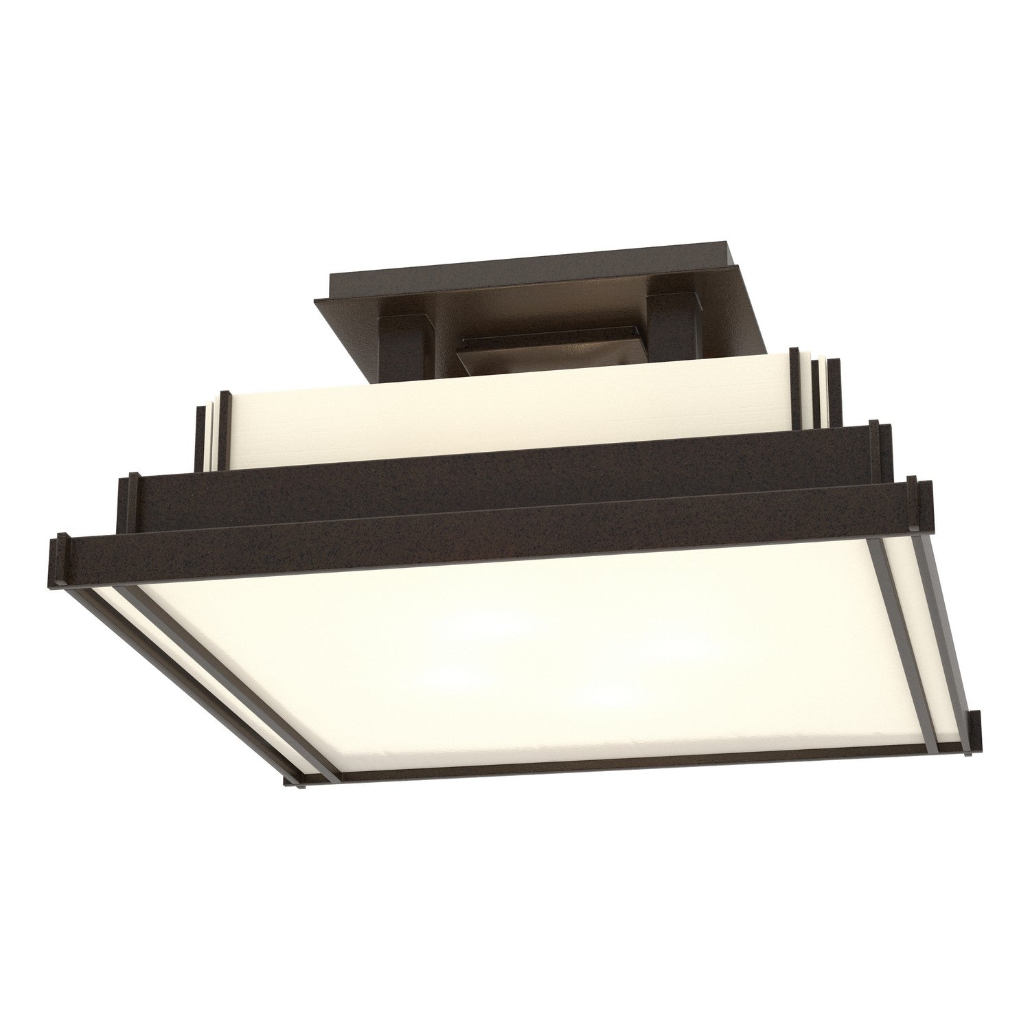 Hubbardton Forge - 123705-SKT-14-CC0416 - Four Light Semi-Flush Mount - Steppe - Oil Rubbed Bronze