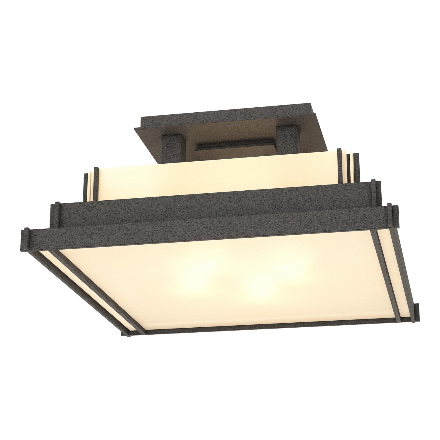 Hubbardton Forge - 123705-SKT-20-BB0416 - Four Light Semi-Flush Mount - Steppe - Natural Iron