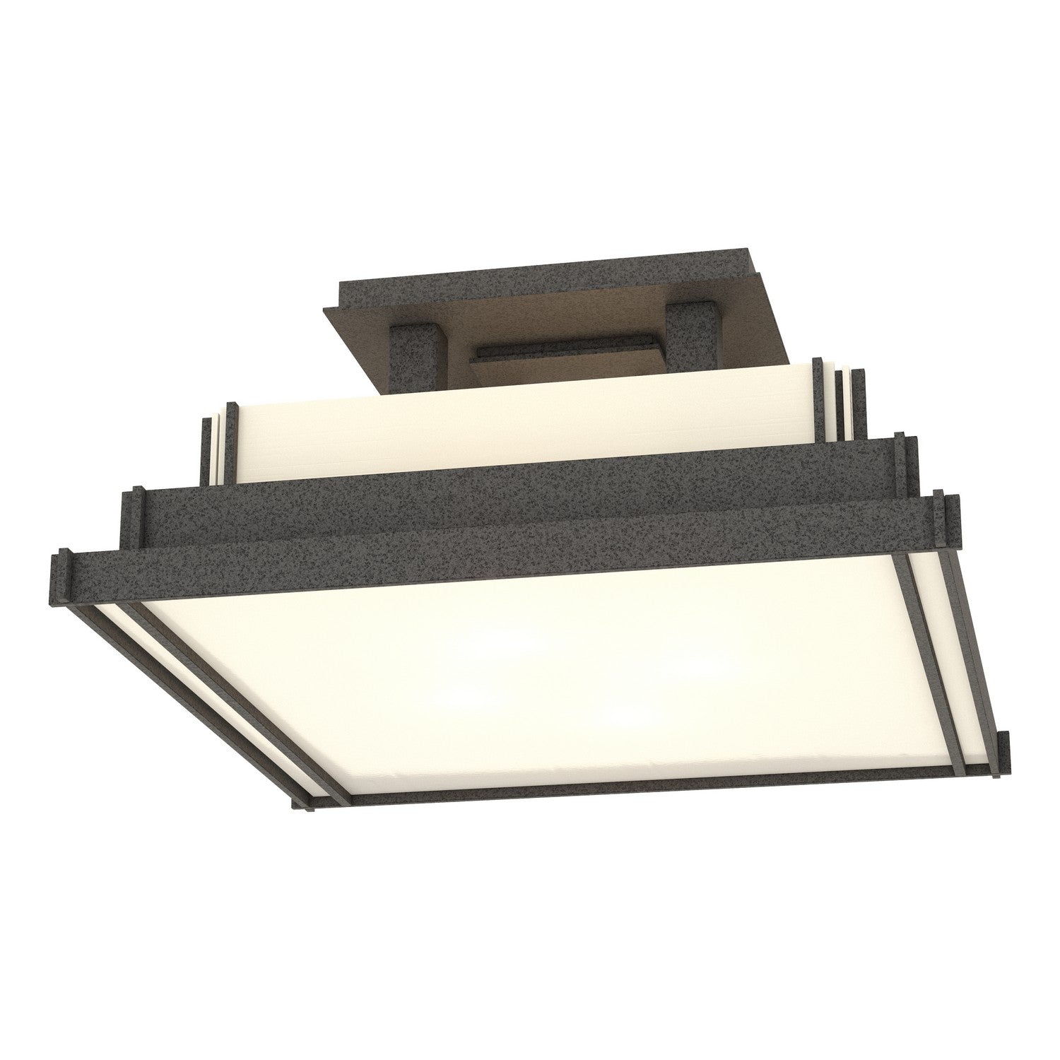 Hubbardton Forge - 123705-SKT-20-CC0416 - Four Light Semi-Flush Mount - Steppe - Natural Iron