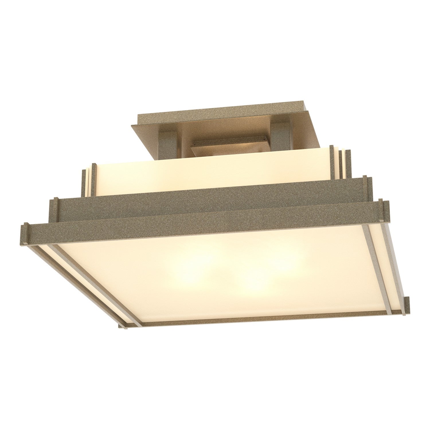 Hubbardton Forge - 123705-SKT-84-BB0416 - Four Light Semi-Flush Mount - Steppe - Soft Gold