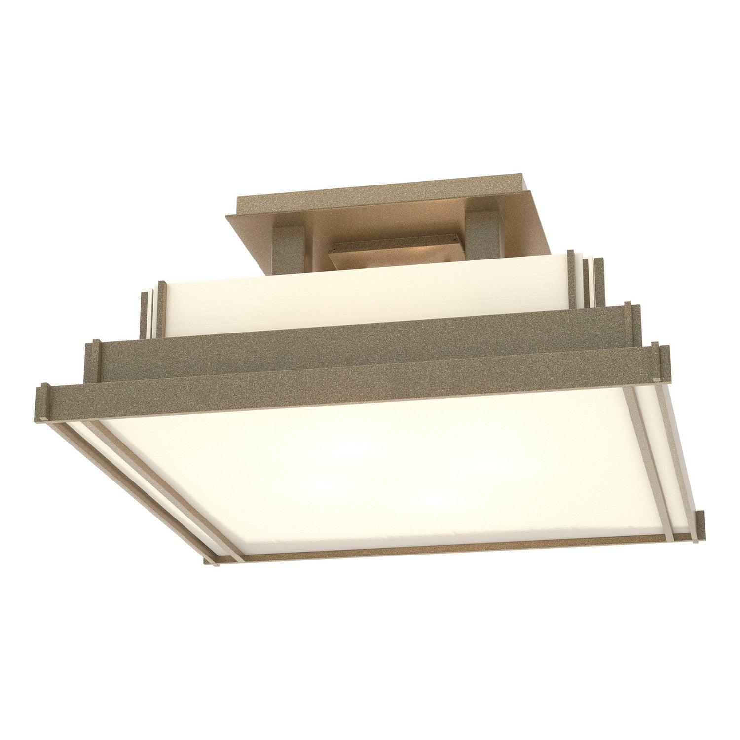 Hubbardton Forge - 123705-SKT-84-CC0416 - Four Light Semi-Flush Mount - Steppe - Soft Gold