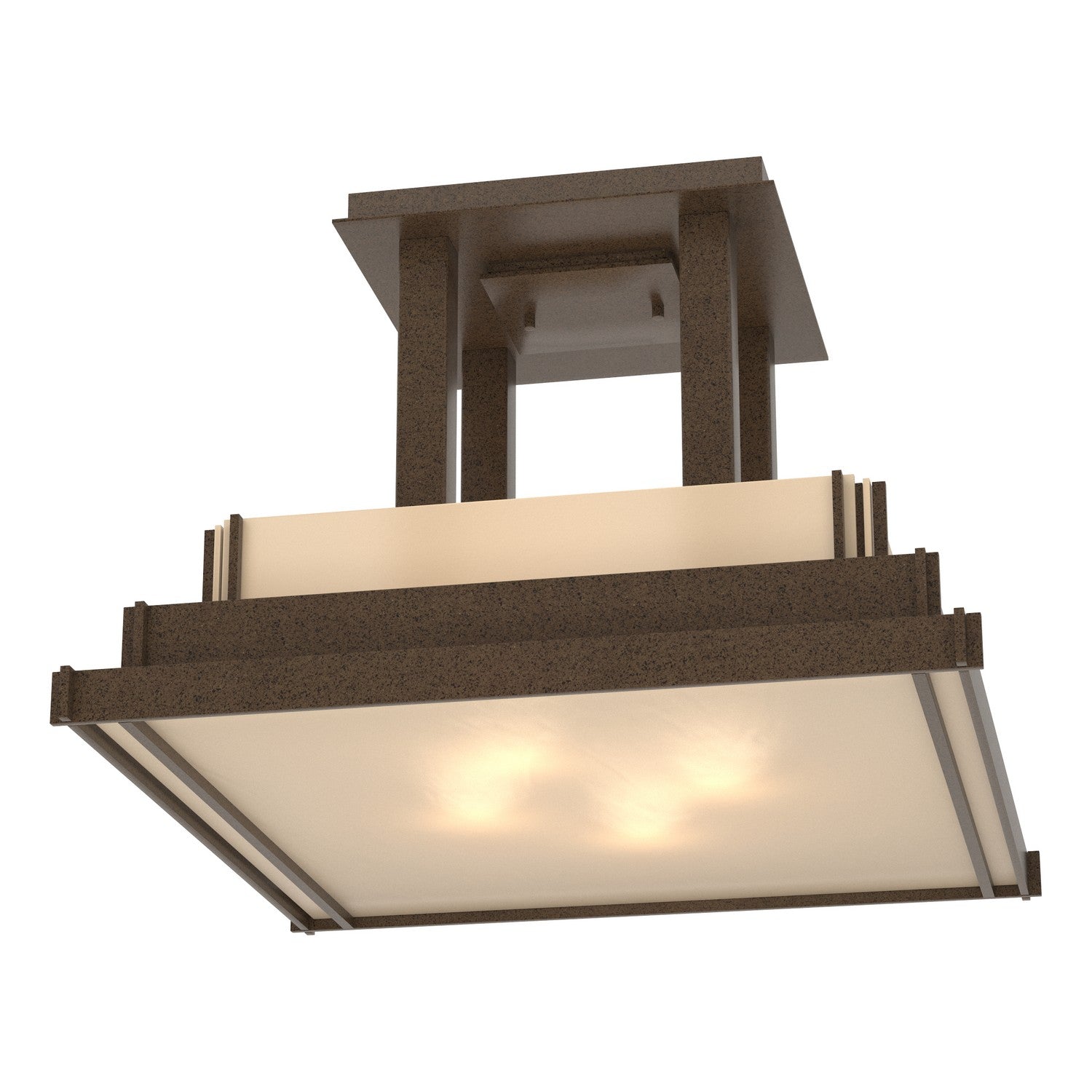 Hubbardton Forge - 123715-SKT-05-BB0416 - Four Light Semi-Flush Mount - Steppe - Coastal Bronze
