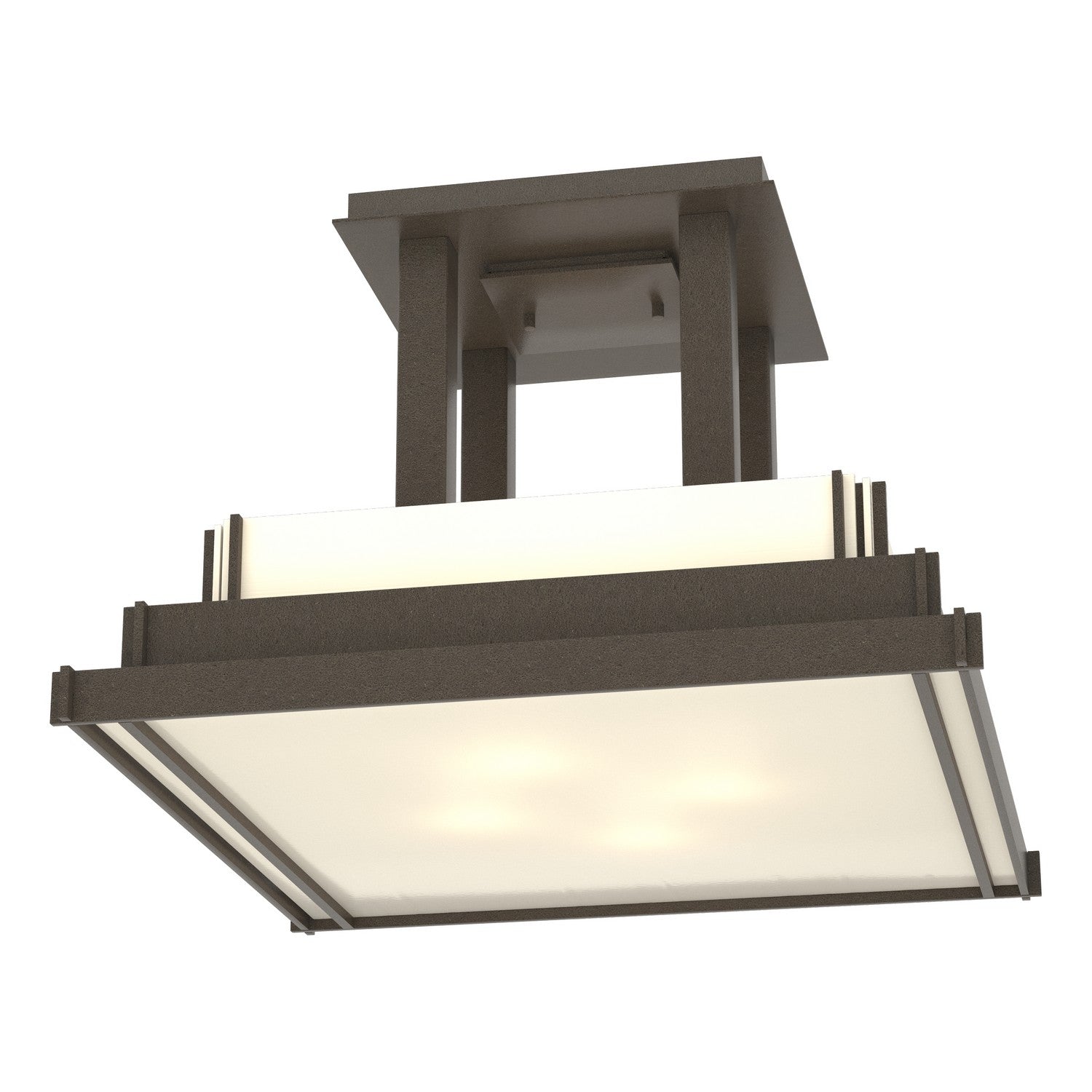 Hubbardton Forge - 123715-SKT-07-CC0416 - Four Light Semi-Flush Mount - Steppe - Coastal Dark Smoke